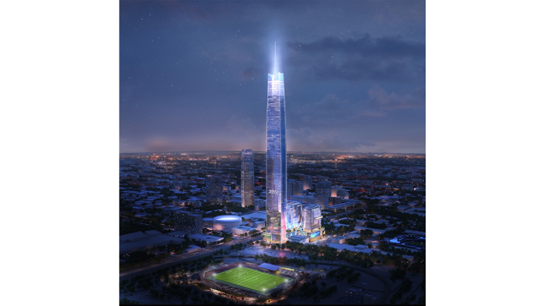Oklahoma City’s Legends Tower Could be the Tallest in U.S. Following City Council Approval
